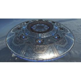 3D UFO Alien Spaceship Flying Saucer(1)
